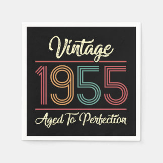 Vintage 1955 70th Birthday Napkins