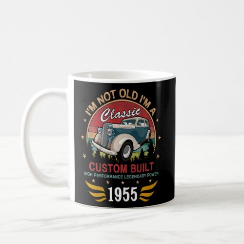 Vintage 1955 Birthday Classic Car For Legends Born Coffee Mug