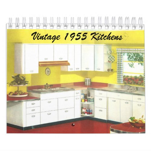 Vintage 1955 Kitchens _ Classic 1950s Decor Calendar
