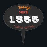 Vintage 1955 Limited Edition 70th Birthday Cake  Cake Topper<br><div class="desc">Vintage 1955 Limited Edition 70th Birthday Cake Topper – Retro Milestone Decoration Celebrate 70 unforgettable years with this Vintage 1955 Limited Edition Cake Topper—a stylish nod to retro elegance and timeless charm. Perfect for milestone celebrations, each topper prominently features “1955” in classic typography, making it a standout piece for birthday...</div>