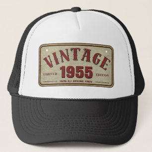 Vintage 1955 Limited Edition All Original Parts Trucker Hat