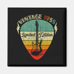 Vintage 1955 Retro 70th Birthday 70 Years Old Guit Magnet