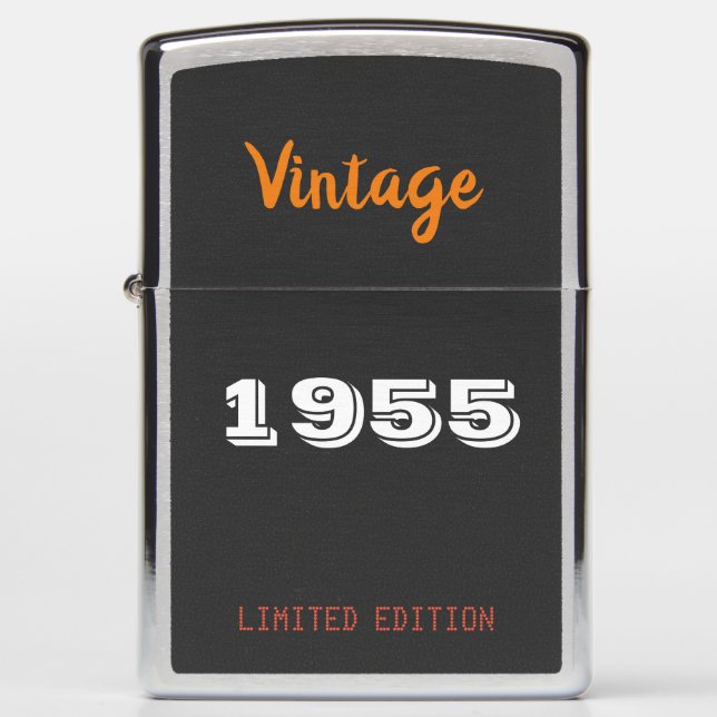 Vintage 1955 Zippo Lighter – 70th Birthday Gift (Front)