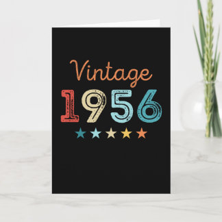 Vintage 1956 70th Birthday Retro Gift 70 year old Card