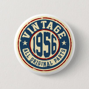 Vintage 1956 All Original Parts Pinback Button