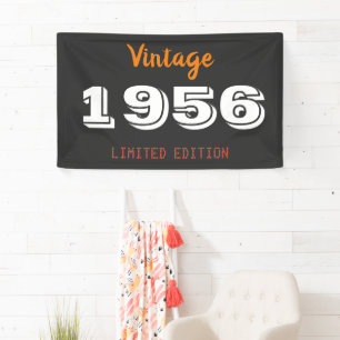 Vintage 1956 Limited Edition 70th Birthday Gift Banner