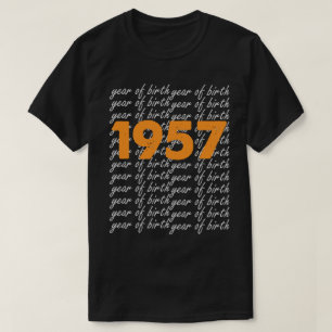 Vintage 1957 Birthday Gifts Men Women T-Shirt
