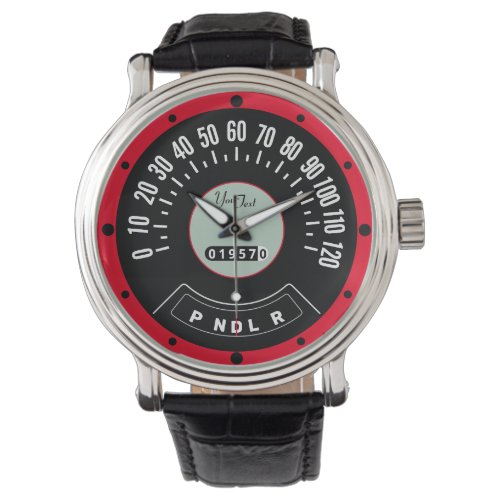 Vintage 1957 Classic Car Speedometer Template Watch