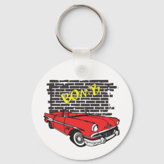 Vintage 1957 Pontiac The Bomb Grafitti Keychain