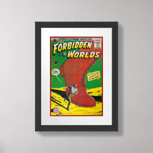 VINTAGE 1958 COMIC BOOK COVER FRAMED ART