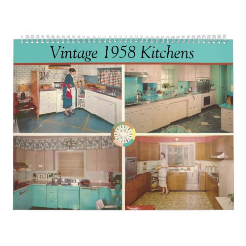 Vintage 1958 Kitchens _ Classic 1950s Decor Calendar