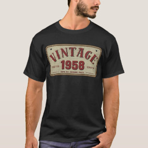 Vintage 1958 Limited Edition All Original Parts T-Shirt