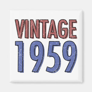 Vintage 1959 60th Birthday Magnet