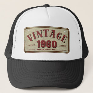 Vintage 1960 Limited Edition All Original Parts Trucker Hat