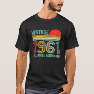 Vintage 1961 65th Birthday Decorations Men Women T-Shirt
