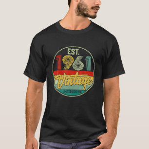 Vintage 1961 65th Birthday Decorations Men Women T-Shirt