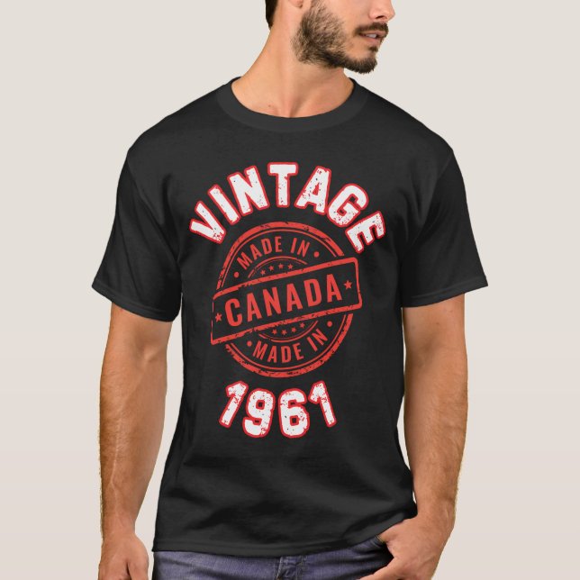 Vintage 1961 Canada  T-Shirt (Front)