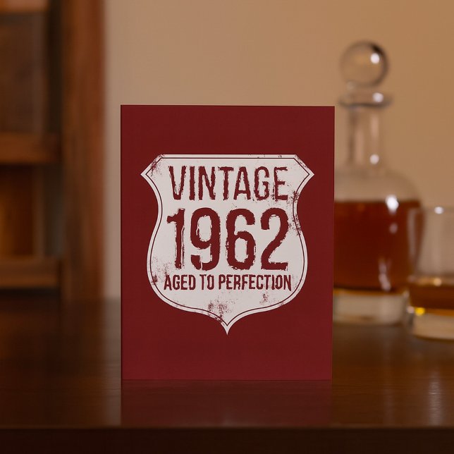 Vintage 1962 Aged To Perfection Invitation (Creator Uploaded)