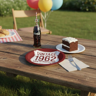 Vintage 1962 Aged To Perfection Paper Plates