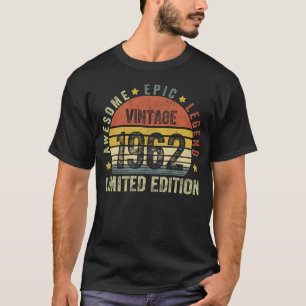 Vintage 1962 Limited Edition Awesome Epic Legend T-Shirt