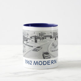 Vintage 1962 Modernist Residential Mug