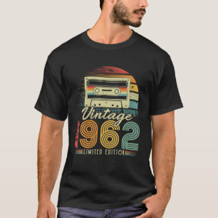 Vintage 1962 Retro Cassette 1962 64th Birthday 64 T-Shirt