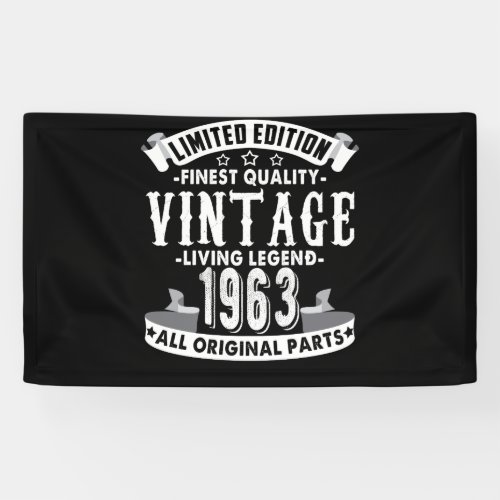 Vintage 1963 _ 59th Birthday 59 Year Old B_day Banner