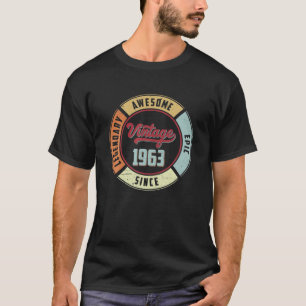 Vintage 1963 59Th Birthday Legendary Awesome Epic T-Shirt