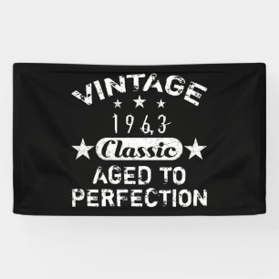 Vintage 1963 60th Birthday Banner