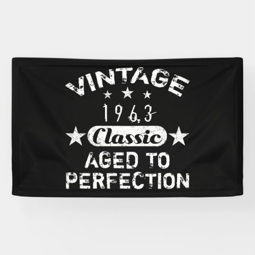 Vintage 1963 60th Birthday Banner