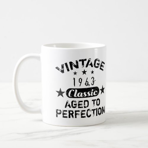 Vintage 1963 60th Birthday Coffee Mug