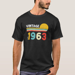 Vintage 1963 60th Birthday Gifts 60 Years Old T-Shirt