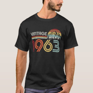 Vintage 1963 60th Birthday Turning 60 Year Old Bd T-Shirt