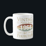 Vintage 1964 60th Birthday Coffee Mug<br><div class="desc">A cool birthday gift idea for men who are celebrating a milestone age. Says ‘vintage,  premium quality,  aged to perfection’. Awesome birth year gifts for dad,  brother,  grandfather,  or even just best friend or coworker.</div>
