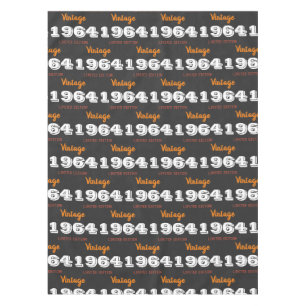 Vintage 1964 limited edition 60th Birthday Gift Tablecloth