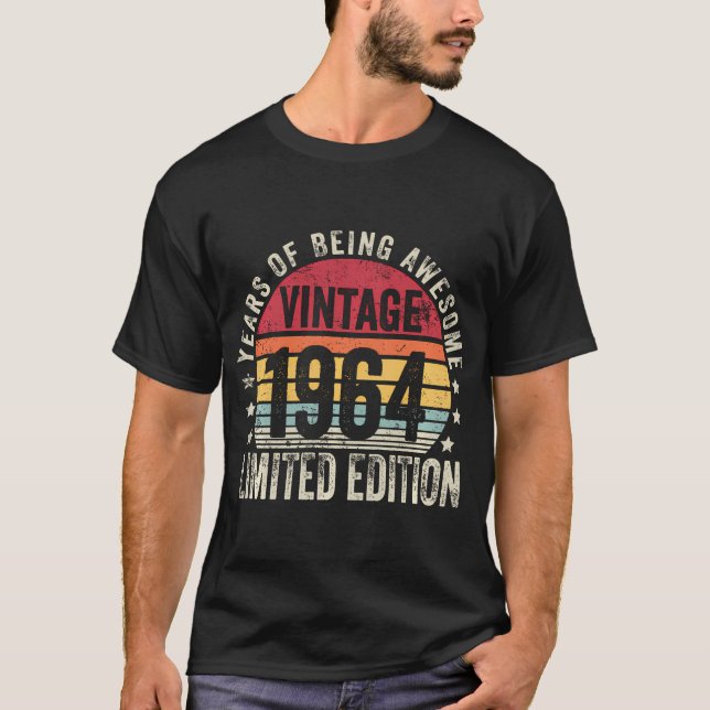 Vintage 1964 Limited Edition Legendary Awesome T-Shirt (Front)