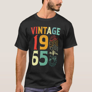 Vintage 1965 57 Year Old Birthday Camping Hiking B T-Shirt
