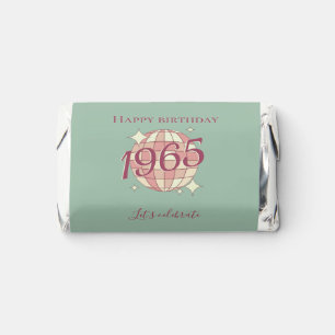 Vintage 1965 60th birthday chocolate candy favor