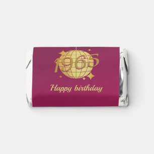 Vintage 1965 60th birthday chocolate candy favor