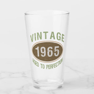 Vintage 1965 60th Birthday Glass