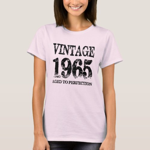 Vintage 1965 Birth Year Aged To Perfection Shirt