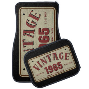 Vintage 1965 Limited Edition All Original Parts Car Floor Mat