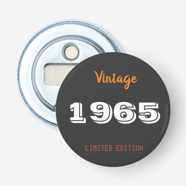 Vintage 1965 Limited Edition Bottle Opener | 60th  (Front)