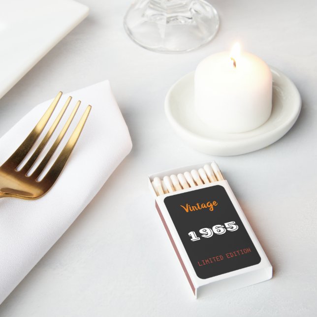 Vintage 1965 Limited Edition Matchboxes – 60th  (Insitu)
