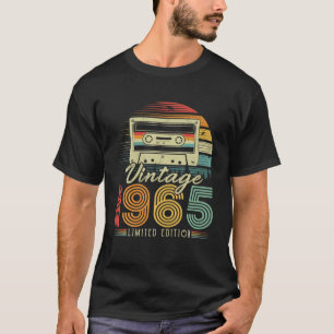 Vintage 1965 Retro Cassette 1965 61st Birthday 61 T-Shirt