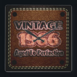Vintage 1966 - Aged To Perfection Square Wall Clock<br><div class="desc">Vintage 1966 - Aged To Perfection. Design is available on other products.</div>