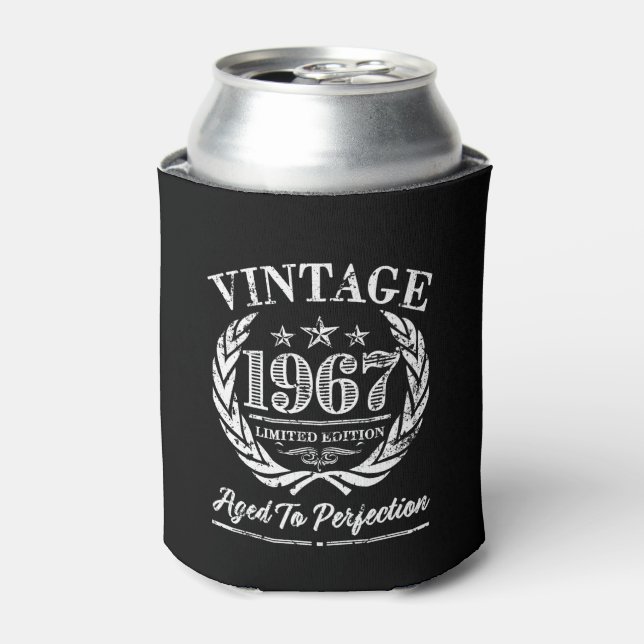 Vintage 1967 - 50th Birthday can cooler (Can Front)