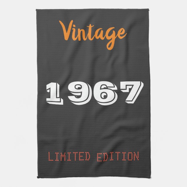 Vintage 1967 limited  edition Gift Kitchen Towel (Vertical)