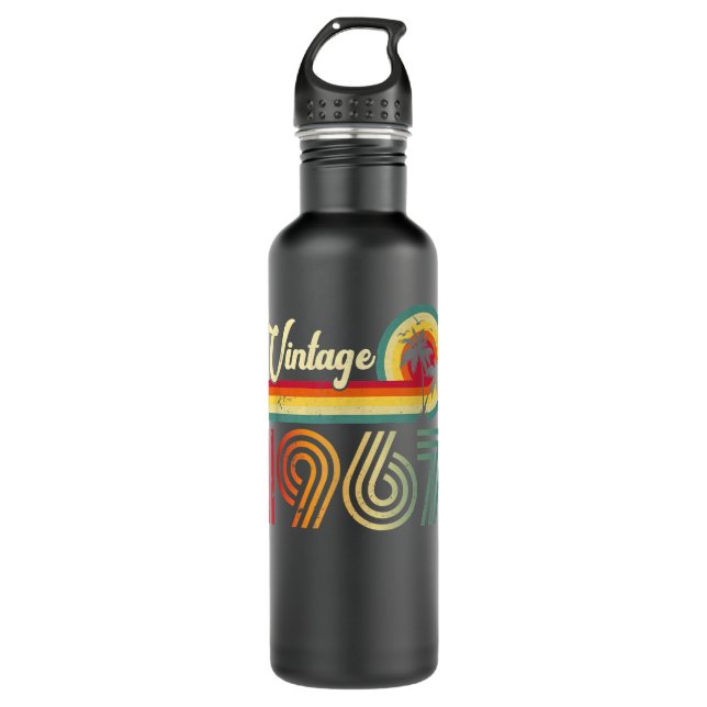 Vintage 1967  stainless steel water bottle (Front)