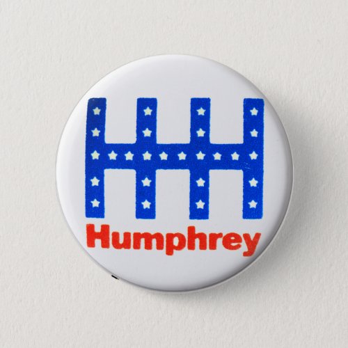 Vintage 1968 Hubert Humphrey for President HHH Button